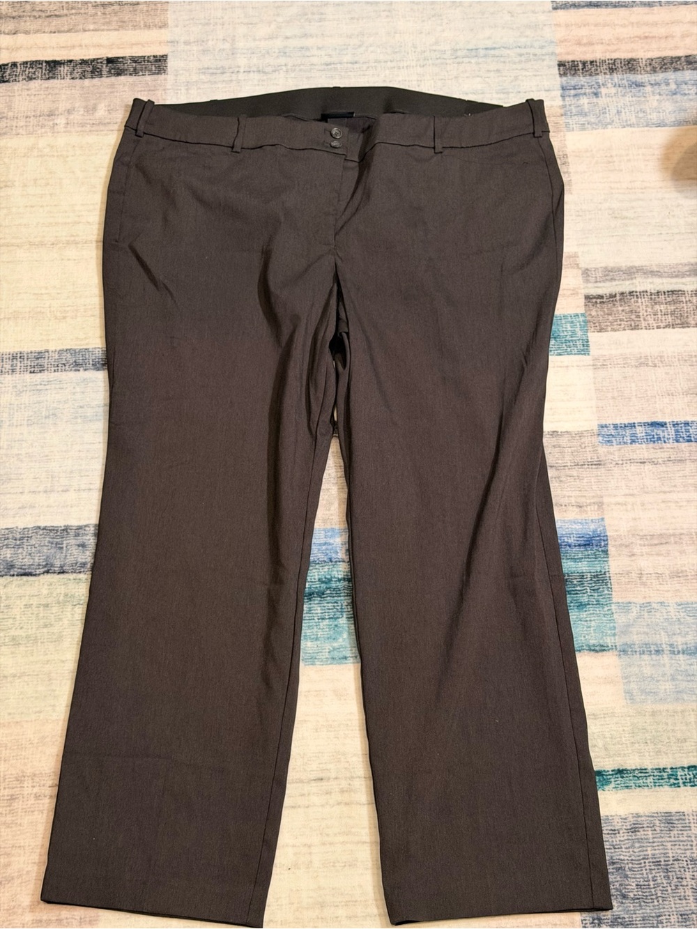 Lane Bryant women’s Straight-Leg Dress Pants — Charcoal